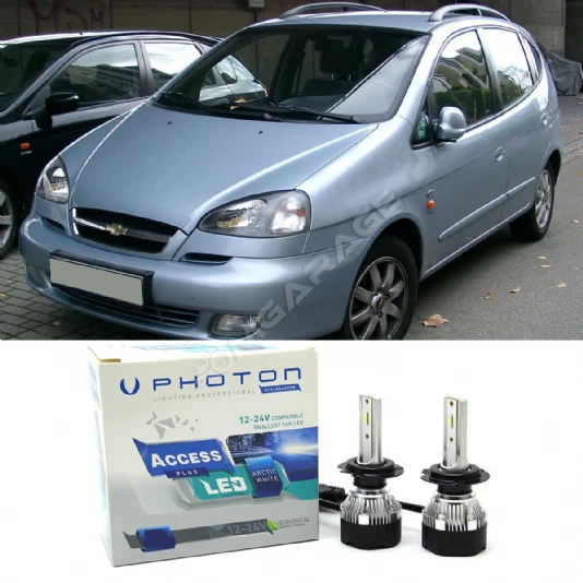 Chevrolet Rezzo Led Xenon Uzun + Kısa Far Ampulü H4 Access Yeni Seri Beyaz