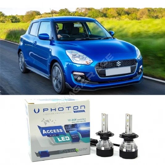 Suzuki Swift 3 Uzun+Kısa Far Ampulü H4 Access Yeni Seri Beyaz 2017-2020