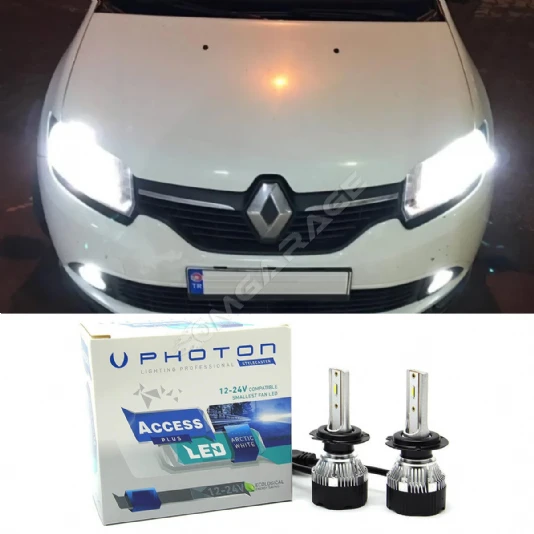Renault Symbol Led Xenon Kısa Far Ampulü H7 Access Yeni Seri Beyaz