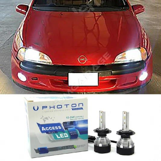Opel Tigra Led Xenon Kısa Far Ampulü H1 Access Yeni Seri Beyaz 1995-2000