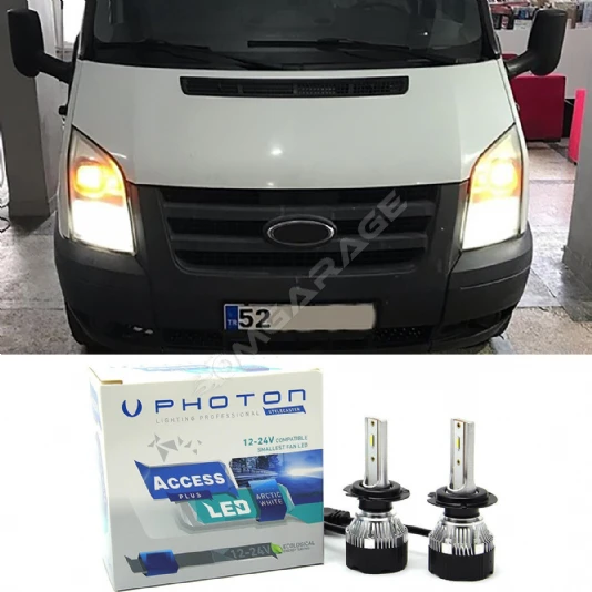 Ford Transit Led Xenon Sis Farı Ampulü H11 Access Yeni Seri Beyaz 1994-2012