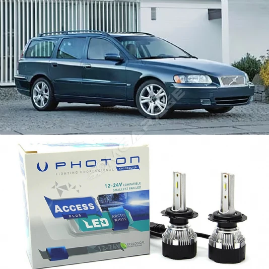 Volvo V70 Led Xenon Kısa Far Ampulü H7 Access Yeni Seri Beyaz 2004-2008