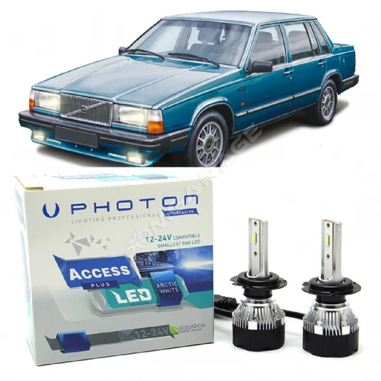 Volvo 760 Led Xenon Uzun+Kısa Far Ampulü H4 Access Yeni Seri Beyaz