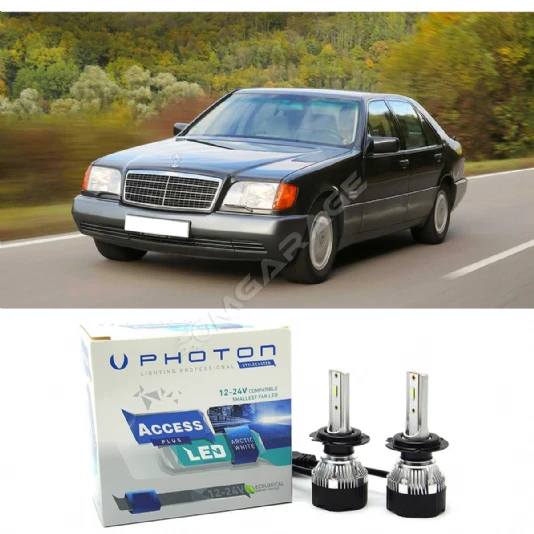 Mercedes S W140 Led Xenon Kısa Far Ampulü H7 Access Yeni Seri Beyaz 1993-1998