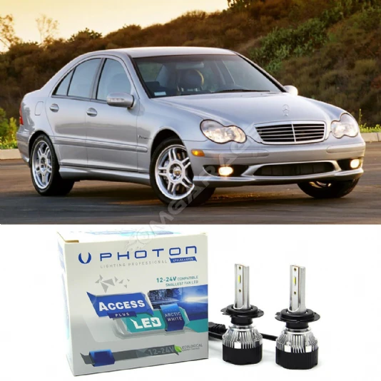 Mercedes C W203 Led Xenon Kısa Far Ampulü H7 Access Yeni Seri Beyaz