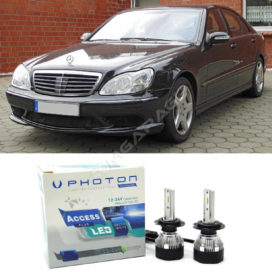 Mercedes S W220 Led Xenon Uzun Far Ampulü H7 Access Yeni Seri Beyaz