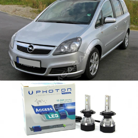 Opel Zafira B Led Xenon Kısa Far Ampulü H7 Access Yeni Seri Beyaz 2005-2014