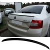 Skoda Octavia Mk3 Bagaj Üstü İthal Spoiler Parlak Siyah Plastik Spoyler 2013+