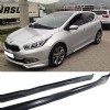Kia Ceed Yan Marşpiyel Seti 2012 2013 2014 2015 Mat Siyah Plastik 2 Adet