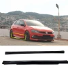 Vw Polo Mk6 Yan Marşpiyel Seti Mat Siyah Plastik 2 Adet 2018+