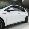 Vw Golf 8 R Yan Marşpiyel Seti 2021+ Plastik Mat Siyah