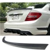Mercedes C W204 Bagaj Üstü İthal Spoiler Parlak Siyah Plastik Spoyler 2007-2014