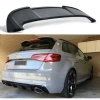 Audi A3 8V HB İthal Spoiler Parlak Siyah Plastik Spoyler 2014-2019