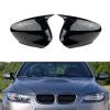 Bmw E90 LCI Batman Yarasa Ayna Kapağı Parlak Siyah ABS 2008 2009 2010 2011