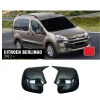 Citroen Berlingo Batman Yarasa Ayna Kapağı Piona Black ABS 2012-2019