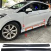 Ford Fiesta 2018 2019 2020 2021 Yan Marşpiyel Seti Mat Siyah Plastik 2 Adet