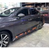 Honda City 2022 2023 Yan Marşpiyel Seti Mat Siyah Plastik 2 Adet
