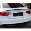 Audi A5 B8 S5 Bagaj Üstü İthal Spoiler Parlak Siyah Plastik Spoyler 2009-2016