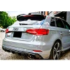 Audi A3 8V HB Oettinger İthal Spoiler Parlak Siyah Plastik Spoyler 2014-2019