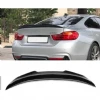 Bmw F32 PSM Bagaj Üstü İthal Spoiler Parlak Siyah Plastik Spoyler