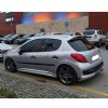 Peugeot 207 2006 - 2014 Yan Marşpiyel Seti Mat Siyah Plastik 2 Adet