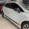Renault Clio 5 Custom Yan Marşpiyel Seti Mat Siyah Plastik 2 Adet