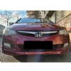 Honda Civic Fd6 Makyajsız 2006-2009 Kasa Için Makyajlı Ön Ek Karlık Mat Siyah Plastik