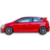 Honda Civic Sport Ep2 Ep3 Yan Marşpiyel Seti Plastik Mat Siyah Body Kit Karlık