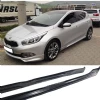 Kia Ceed Yan Marşpiyel Seti 2012 2013 2014 2015  Mat Siyah Plastik 2 Adet