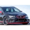 Seat Leon Mk3 Fr JE Desing 3 Parça Ön Ek Karlık Mat Siyah Plastik 2013 2014 2015 2016