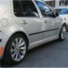 Volkswagen Golf 4 Yan Marşpiyel Seti Plastik Mat Siyah 1997-2003 (ÇİFT)
