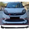 Fiat Doblo  D4 Ön Ek 2015 2016 2017 2018 2019 2020 2021 Mat Siyah Plastik Ön Karlık