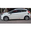 Ford Fiesta Mk6 Custom Yan Marşpiyel Seti Plastik Mat Siyah 2008 - 2017