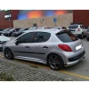 Peugeot 207 Yan Marşpiyel Seti Mat Siyah Plastik 2 Adet