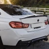 Bmw F36 PSM Bagaj Üstü İthal Spoiler Parlak Siyah Plastik Spoyler