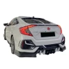 Honda Civic Fc5 6 Parça Arka Flap Parlak Siyah Plastik