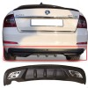 Skoda Octavia Difüzör Difizör Siyah + Kare Egzoz Görünüm C Tip