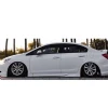 Honda Civic Fb7 Custom Yan Marşpiyel Seti Mat Siyah Plastik 2012 2013 2014 2015
