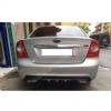 Ford Focus 2 Difüzör Difizör Siyah + Kare Egzoz Görünüm C Tip 2004 - 2010