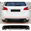 Peugeot 308 GT Difüzör Difizör Plastik Parlak Siyah 2013 2014 2015 2016 2017 2018 Arka-difizör-bodykit-ek