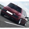 Renault Megane 2 HB Difüzör Difizör Siyah + Kare Egzoz Görünüm C Tip