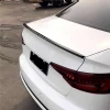 Audi A4 B9 S4 Bagaj Üstü İthal Spoiler Parlak Siyah Plastik Spoyler 2018+