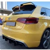 Audi A3 8V HB Oettinger İthal Spoiler Parlak Siyah Plastik Spoyler 2014-2019
