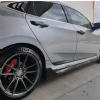 Honda Civic Fc5 Typer Marşpiyel Seti Mat Siyah Plastik 2016 2017 2018 2019 2020 2021