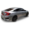 Honda Civic Fc5 Turbo Marşpiyel Seti Mat Siyah Plastik 2016 2017 2018 2019 2020 2021