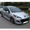 Peugeot 207 Yan Marşpiyel Seti Mat Siyah Plastik 2 Adet