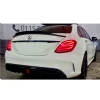 Mercedes C W205 PSM Bagaj Üstü İthal Spoiler Parlak Siyah Plastik Spoyler 2014-2019