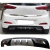 Hyundai i20 Difüzör Difizör Gri + Kare Egzoz Görünüm C Tip