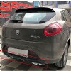 Fiat Bravo Difüzör Difizör Siyah + Kare Egzoz Görünüm C Tip 2006-2016