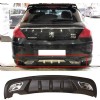 Peugeot 308 Difüzör Difizör Siyah + Kare Egzoz Görünüm C Tip 2008 - 2011